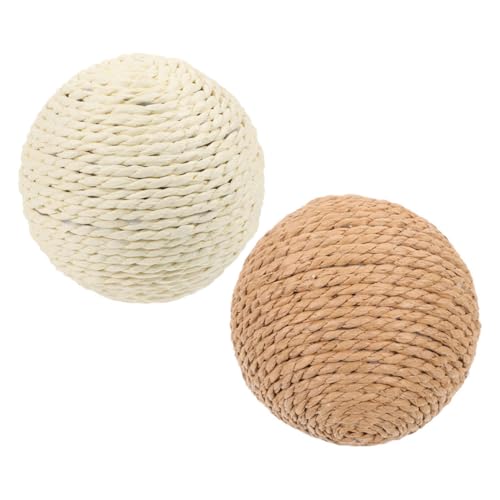 Sosoport 2St Katze Sisalkugel Kätzchenspielzeug Katzen-Puzzle- Katzenrätsel Kratzspielzeug für Katzen Katzenkratzspielzeug Kratzball für Haustiere Haustier Hanfseil Sosoport 2St Katze Sisalkugel Kätzchenspielzeug Katzen-Puzzle- Katzenrätsel Kratzspielzeug für Katzen Katzenkratzspielzeug Kratzball für Haustiere Haustier Hanfseil von Sosoport