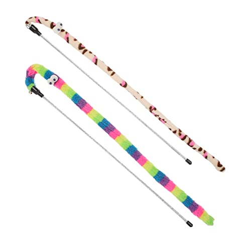 Sosoport Katzenspielzeug Im Stick-Design Interaktives Spielzeug für Hauskatzen Streifen-Design Kätzchen-Teaser-Spielzeug Sosoport Katzenspielzeug Im Stick-Design Interaktives Spielzeug für Hauskatzen Streifen-Design Kätzchen-Teaser-Spielzeug von Sosoport
