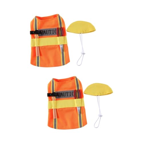 Sosoport 2st Kleidung Für Haustiere Kostüm Kaninchen Welpen-Sweatshirt Jacken Partywelpe Für Haustiere Hundezubehör Orange Dekorativ Mittlerer Hund Polyester Einbiegen in von Sosoport