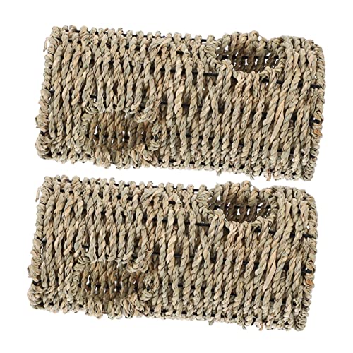 Sosoport Meerschweinchen-Hamster-Spielzeug-Set 2 Stück Aus Stroh Gewebter Tunnel Chinchilla-versteck Aktivitätsspielzeug für Kleintiere Sosoport Meerschweinchen-Hamster-Spielzeug-Set 2 Stück Aus Stroh Gewebter Tunnel Chinchilla-versteck Aktivitätsspielzeug für Kleintiere von Sosoport