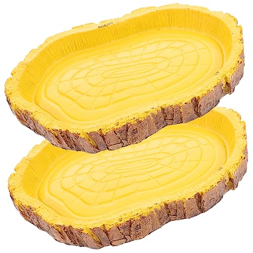 Sosoport 2stücke Reptilien Wasserschale Für Schildkröten Und Kleine Tiere Naturgetreue Futter Und Trinkschalen Aus Resin Für Geckos Eidechsen Und Sosoport 2stücke Reptilien Wasserschale Für Schildkröten Und Kleine Tiere Naturgetreue Futter Und Trinkschalen Aus Resin Für Geckos Eidechsen Und von Sosoport