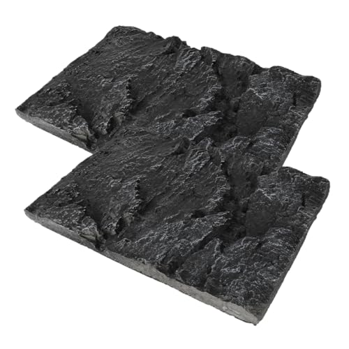Sosoport Aquarium Tank Hintergrund Boards 3D Stein Reptil Tank Dekorative Panels von Sosoport