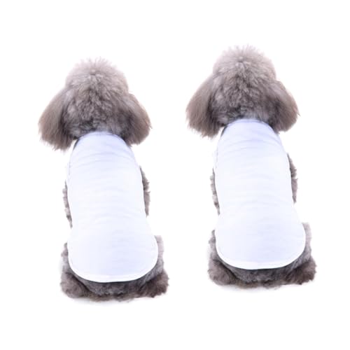 Sosoport 2St Kurzarm-Shirt für Haustiere Hunde-Pyjama Kostü für Hunde Hundeweste hundekleidung hundebekleidung laufweste Muskelshirt Sommerkleidung für Welpen Welpen-T-Shirts Hündchen Weiß Sosoport 2St Kurzarm-Shirt für Haustiere Hunde-Pyjama Kostü für Hunde Hundeweste hundekleidung hundebekleidung laufweste Muskelshirt Sommerkleidung für Welpen Welpen-T-Shirts Hündchen Weiß von Sosoport