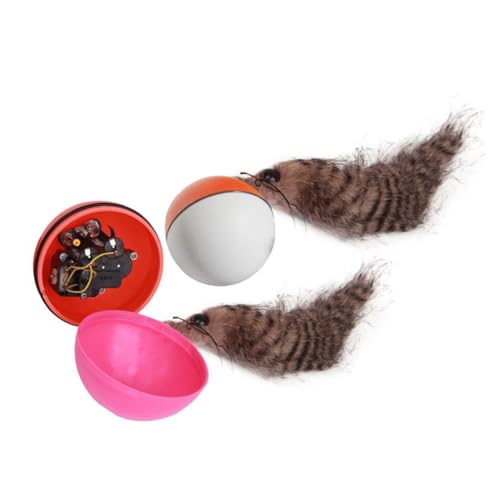 Sosoport 2St Spielzeug für Welpen Tropf-Akklimatisierungs-Kit Katzen- -Spielzeug Haustier Spielzeuge Rollende Kugel Wassermaus-Spielzeug Kätzchen Biberball Katze Wasserspielzeug von Sosoport