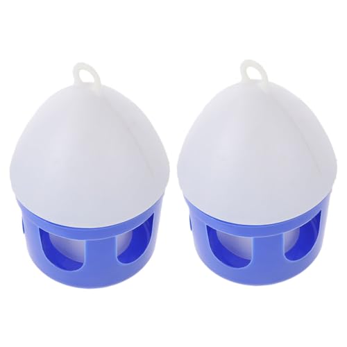 Sosoport 2St Taubenkessel tränkebecken wasserbecken taubentränke Vogelzubehör Vogelhäuschen Wassernapf Futterbehälter für Taubenwasser Huhn tragbares Vogelhäuschen Taubenfutterautomat PVC von Sosoport