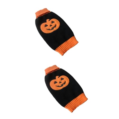 Sosoport 2St Welpenpullover Hundekürbiskostüm Welpen-Outfits Halloween hundepullover hundepulli Kleider Kleidung gestrickter Rollkragenpullover für Hunde winziger Kleiner Hund Chef Hündchen Sosoport 2St Welpenpullover Hundekürbiskostüm Welpen-Outfits Halloween hundepullover hundepulli Kleider Kleidung gestrickter Rollkragenpullover für Hunde winziger Kleiner Hund Chef Hündchen von Sosoport