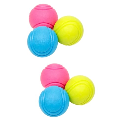 Sosoport 2St kaubälle für Hunde Interaktives Hundespielzeug Haustier-Tennisball zum Kauen mittelgroßes Hundespielzeug interaktives Spielzeug knete Spielzeug Klangknoten Haustierspielzeug von Sosoport