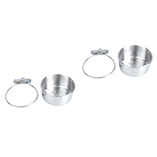Sosoport 2stücke Edelstahl-hängende Futterschüssel Für Vögel Wassernapf Und Fressnapf Für Käfige Geeignet Für Papageien Kanarienvögel Und Kleine Haustiere s Rostfrei Sosoport 2stücke Edelstahl-hängende Futterschüssel Für Vögel Wassernapf Und Fressnapf Für Käfige Geeignet Für Papageien Kanarienvögel Und Kleine Haustiere s Rostfrei von Sosoport