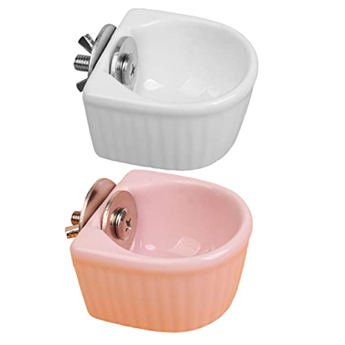 Sosoport Futterbehälter-Set 2-teilig Futternäpfe Aus Keramik Zum Aufhängen für Chinchillas Kaninchen und Hamster Sicher und Praktisch für Haustiere Sosoport Futterbehälter-Set 2-teilig Futternäpfe Aus Keramik Zum Aufhängen für Chinchillas Kaninchen und Hamster Sicher und Praktisch für Haustiere von Sosoport