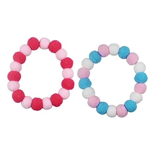 Sosoport 2stücke Plüschballhalsband Für Und Welpen Elastisches Mit Kette Für Haustiere Festival Und Partydekoration Waschbar Und Langlebig von Sosoport