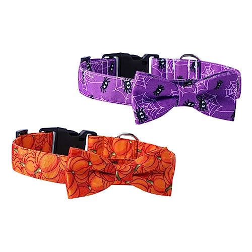 Sosoport 2stücke Teiliges Halloween-hundehalsband Mit Verstellbarem Design Aus Weichem Baumwoll-Material Für Halloween-Dekoration Und Fotosessions Für Haustiere Sosoport 2stücke Teiliges Halloween-hundehalsband Mit Verstellbarem Design Aus Weichem Baumwoll-Material Für Halloween-Dekoration Und Fotosessions Für Haustiere von Sosoport