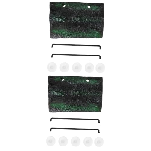 Sosoport 2 Stücke Fisch Tank Schwimmende Insel Schildkröte Aalen Sich Terrasse Simulation Rinde Plattform Pet Decor Sicher Für Frische von Sosoport