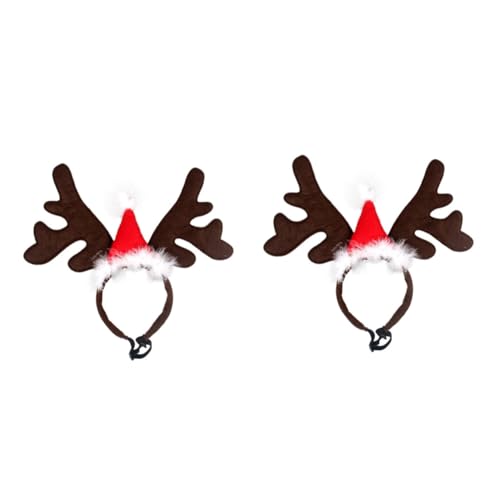 Sosoport 2st Hundestirnband Geweih Für Hunde Groß Weihnachtshundekostüme Hut Aus Hundegeweih Weihnachtsstirnband Für Hunde Haustier Stirnband Meerschweinchen Bett Kätzchen Weihnachten von Sosoport