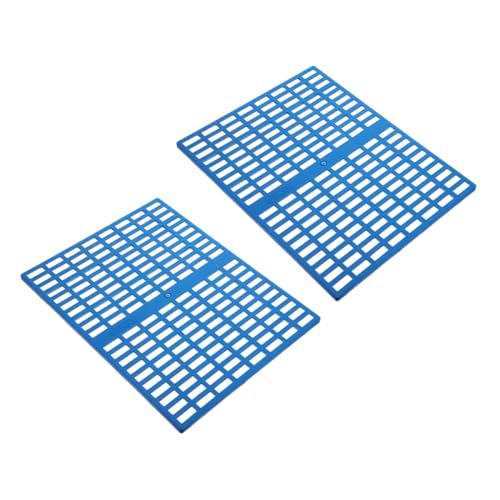Sosoport 2 Stücke Kühlmatte Hasenkäfig Bodenmatte Löcher für Kleintiere Ruheunterlage Abs Kunststoff rutschfest für Chinchilla Frettchen Meerschweinchen von Sosoport