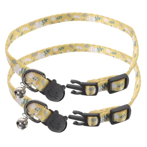 Sosoport Katzenhalsband mit Dekorativem Muster für Mädchen Abnehmbares Halsband Glocke Kätzchen-zubehör Sosoport Katzenhalsband mit Dekorativem Muster für Mädchen Abnehmbares Halsband Glocke Kätzchen-zubehör von Sosoport