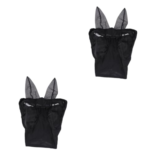 Sosoport 2 Stücke Maske Super Mesh Net Für Pferde Prävention Equine Schwarz Mesh Net Sosoport 2 Stücke Maske Super Mesh Net Für Pferde Prävention Equine Schwarz Mesh Net von Sosoport