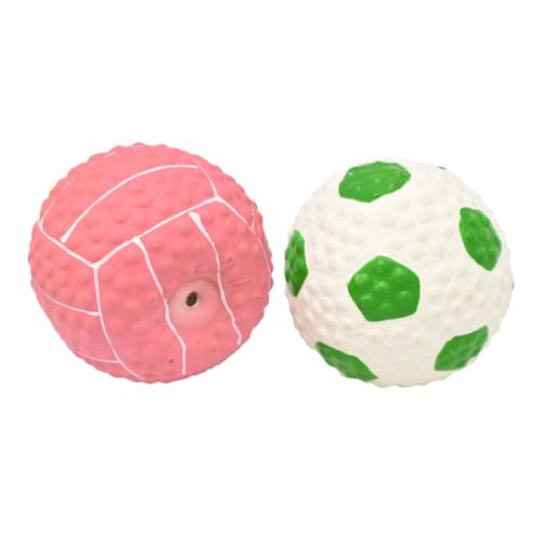 Sosoport 2St Spielzeugball interaktives Spielzeug knete Spielzeug Latex Spielzeug Dogs Toys kauspielzeug Hunde bälle Dog Accessories chew Toy tragbar Hundeball Trainingsball Emulsion von Sosoport