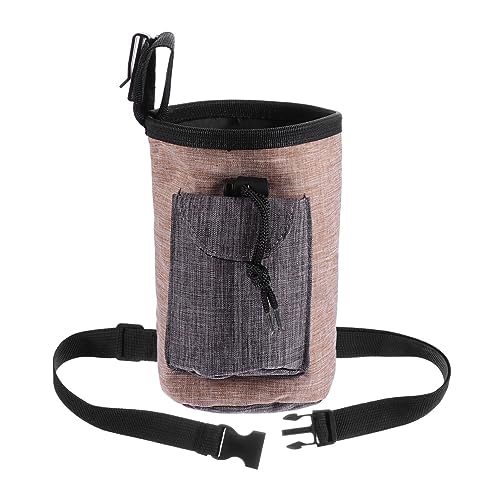 Sosoport 2stücke Hundeleckerli Tasche Mit Verstellbarem Gurt Für Outdoor-hundetraining Praktischer Snackbeutel Für Hundefutter Leckerlis Und Spielzeuge Aus Langlebigem Flachs-Material von Sosoport