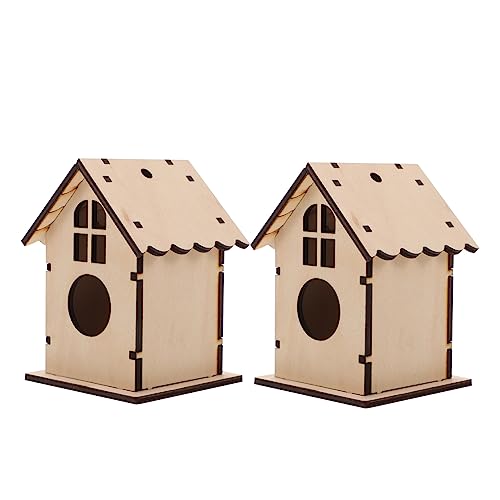 Sosoport 2 Stücke Holz Vogelnest Kit Vogel Nistkasten Für Garten Vögel Vogel Spielzeug Vogel Outdoor Vogel Unterschlupf Sosoport 2 Stücke Holz Vogelnest Kit Vogel Nistkasten Für Garten Vögel Vogel Spielzeug Vogel Outdoor Vogel Unterschlupf von Sosoport