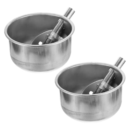 Sosoport 2stücke Edelstahl Automatische Tränke Für Schweine Ovaler Wassernapf Für Nutztiere Große Kapazität Für Bauernhöfe Für Rinder Schafe Und Mehr von Sosoport