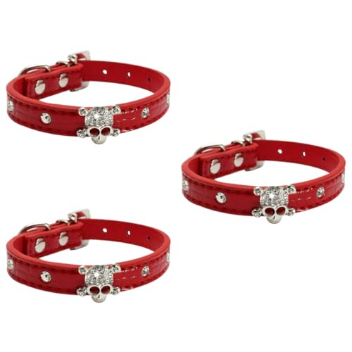 Sosoport 3 Stück Stilvolles Halloween-haustierhalsband Hundehalsband Mini-größe S Bequem und für Ihr Haustier von Sosoport
