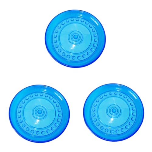 Sosoport 3 Stück Interaktive Flugscheibe Für Hunde 18 cm Trainingsspielzeug Für Haustiere Wurfscheibe Für Hunde Leuchtende Farben Für Die Aufmerksamkeit Von Welpen Sosoport 3 Stück Interaktive Flugscheibe Für Hunde 18 cm Trainingsspielzeug Für Haustiere Wurfscheibe Für Hunde Leuchtende Farben Für Die Aufmerksamkeit Von Welpen von Sosoport