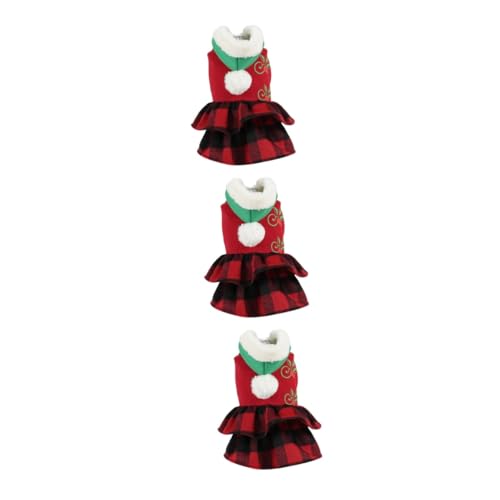 Sosoport 3 STK Haustier-Hund-Weihnachts-verwandlungskostüm Weihnachten Hundekleidung Santa Hundekostüm Welpen-urlaubspullover Weihnachtskostüme Für Hunde Polyester Rot Erröten Perlmutt Sosoport 3 STK Haustier-Hund-Weihnachts-verwandlungskostüm Weihnachten Hundekleidung Santa Hundekostüm Welpen-urlaubspullover Weihnachtskostüme Für Hunde Polyester Rot Erröten Perlmutt von Sosoport