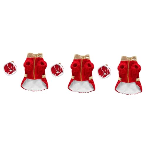 Sosoport 3 STK Kleidung Für Haustiere Hundekleidung Weihnachtskatze Kostü Kochkostü Für Hunde Weihnachtskatzenkleid Weihnachtshundekostü Kleider Rot Acryl Weihnachten Haustierzubehör Sosoport 3 STK Kleidung Für Haustiere Hundekleidung Weihnachtskatze Kostü Kochkostü Für Hunde Weihnachtskatzenkleid Weihnachtshundekostü Kleider Rot Acryl Weihnachten Haustierzubehör von Sosoport