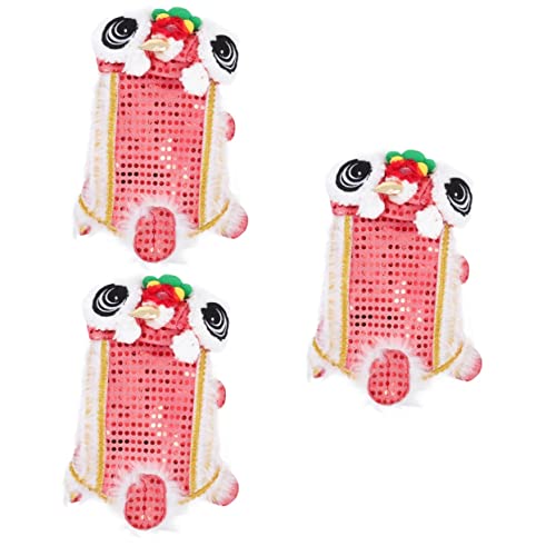Sosoport 3 STK Kleidung Für Haustiere Winterjacken Hundebekleidung Für Große Hunde Mädchen Kleider Paillettenanzug Heimtierbedarf Mädchen-Outfit Junge Chinesischer Stil Polyester von Sosoport