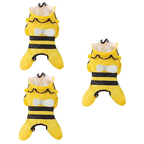 Sosoport 3stücke Puppy Raincoat Für Hunde Bienenförmiger Regenmantel Mit Kapuze Wasserabweisend Und Leicht Für Outdoor-aktivitäten Für Kleine Und Mittelgroße Hunde Geeignet Sosoport 3stücke Puppy Raincoat Für Hunde Bienenförmiger Regenmantel Mit Kapuze Wasserabweisend Und Leicht Für Outdoor-aktivitäten Für Kleine Und Mittelgroße Hunde Geeignet von Sosoport