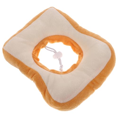 Sosoport 3 STK Toastkragen für kreativer Halskegel für Haustiere katzenhalsbänder Halloweenkostüm Kleidung kratzfester Kragen Kätzchen-Kragen Schutz Brot von Sosoport