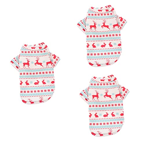 Sosoport 3 STK Weihnachtskleidung für Hunde warme Jacke Kleiner Hundepullover Hundekleidung Weihnachten Weihnachts hundekostü Kleider dekoratives Haustierkostü Hund lustige Kleidung Sosoport 3 STK Weihnachtskleidung für Hunde warme Jacke Kleiner Hundepullover Hundekleidung Weihnachten Weihnachts hundekostü Kleider dekoratives Haustierkostü Hund lustige Kleidung von Sosoport