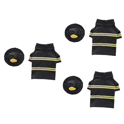Sosoport 3 Sets Feuerwehruniform Form Hundekostüm Set Neuheit Mantel Für Haustier Schwarz S Sosoport 3 Sets Feuerwehruniform Form Hundekostüm Set Neuheit Mantel Für Haustier Schwarz S von Sosoport