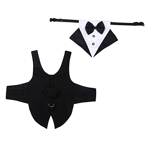 Sosoport 3 Sets Elegante Haustier-hundekostüm-Outfits Für Hunde Bandana Modisches Hundeanzug- Und Bandana-Set Für Besondere Anlässe Sosoport 3 Sets Elegante Haustier-hundekostüm-Outfits Für Hunde Bandana Modisches Hundeanzug- Und Bandana-Set Für Besondere Anlässe von Sosoport