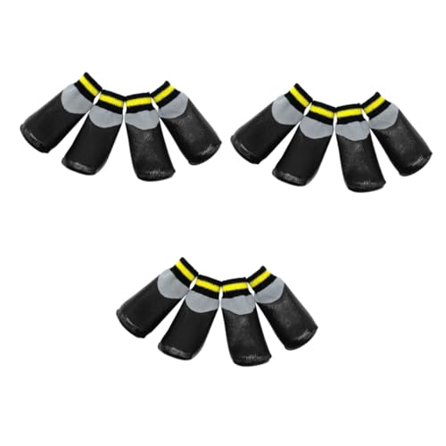 Sosoport 3 Sets Hundeschuhe Für Pfoten Schnee Regen Booties Socken Größe 5 Schwarz Set Warm Sosoport 3 Sets Hundeschuhe Für Pfoten Schnee Regen Booties Socken Größe 5 Schwarz Set Warm von Sosoport
