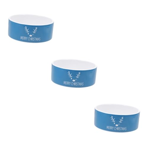 Sosoport 3 STK Keramikschale Futterstation für Haustiere Futter Wassernapf Futternäpfe für Hunde rund weihnachtsmotiv Katzennäpfe Katzennapf Wassernapf für Katzen Futternapf für Katzen Sosoport 3 STK Keramikschale Futterstation für Haustiere Futter Wassernapf Futternäpfe für Hunde rund weihnachtsmotiv Katzennäpfe Katzennapf Wassernapf für Katzen Futternapf für Katzen von Sosoport