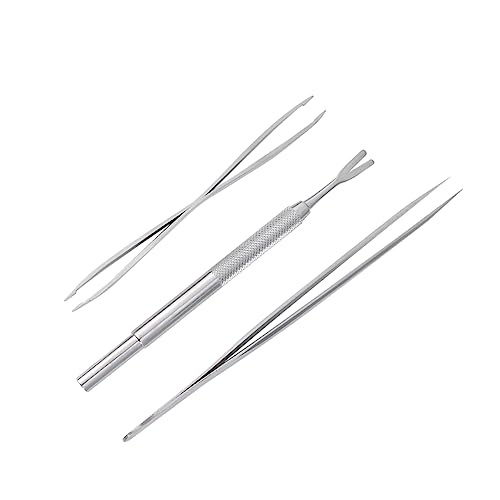 Sosoport Haustierbedarf Kit Entfernung Pinzette 3 Stück Edelstahl Haar Ergonomischer Griff Zufällige Stil Sosoport Haustierbedarf Kit Entfernung Pinzette 3 Stück Edelstahl Haar Ergonomischer Griff Zufällige Stil von Sosoport