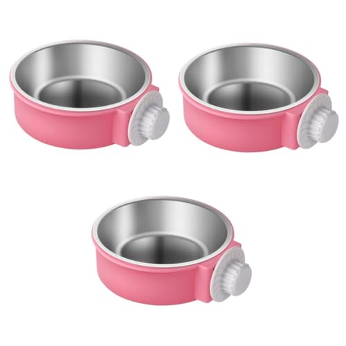 Sosoport 3stücke Edelstahl Hundenapf Für Käfige Futter Und Wassernapf Rosa Hängende Futterstation Für Kleine Tiere Leicht Zu Reinigen Befüllen Robustes Design Mit Praktischer Sosoport 3stücke Edelstahl Hundenapf Für Käfige Futter Und Wassernapf Rosa Hängende Futterstation Für Kleine Tiere Leicht Zu Reinigen Befüllen Robustes Design Mit Praktischer von Sosoport