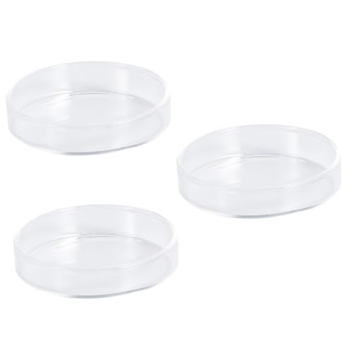 Sosoport 3stücke Transparentes Glas Garnelen Futterschale Runde Fütterungsschale Für Kleine Fische Und Ziergarnelen Hochwertiges Kristallglas Für Aquarien Und Reptilien von Sosoport
