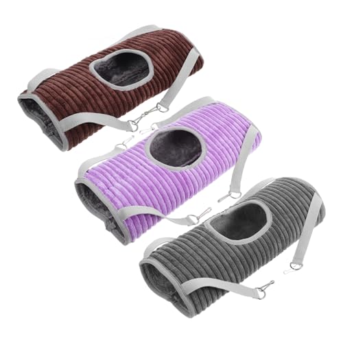 Sosoport 3stücke Hängematten Kleintiere Tunnel Und Schaukelbett Aus Stoff Und Plüsch Warmes Nest Zum Aufhängen Im Käfig Für Hamster Frettchen Und Ratten Sosoport 3stücke Hängematten Kleintiere Tunnel Und Schaukelbett Aus Stoff Und Plüsch Warmes Nest Zum Aufhängen Im Käfig Für Hamster Frettchen Und Ratten von Sosoport