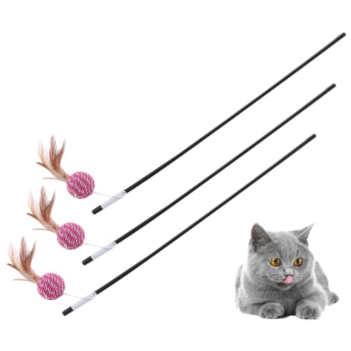 Sosoport 3stücke Bunte Katzenangel Interaktives Katzenspielzeug Mit Feder Und Perlen Spielzeug Für Aktive Katzen Und Kätzchen Zufällige Farben Sosoport 3stücke Bunte Katzenangel Interaktives Katzenspielzeug Mit Feder Und Perlen Spielzeug Für Aktive Katzen Und Kätzchen Zufällige Farben von Sosoport