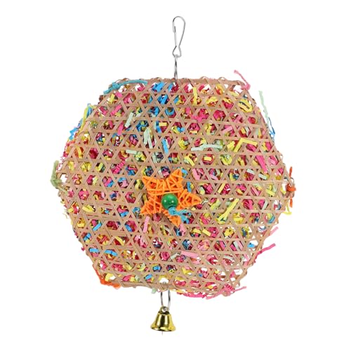 Sosoport 3stücke Papageien Kauspielzeug Aus Natürlichem Rattan Bissfeste Handgewebte Spielzeuge Für Vögel Fördert Gesunde Zähne Und Mentale Für Wellensittiche Und Nymphensittiche von Sosoport
