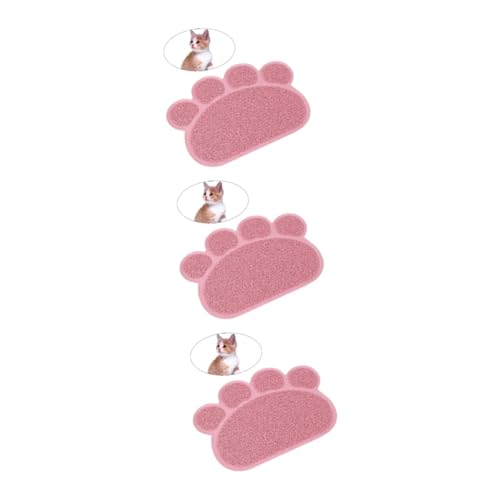 Sosoport 3 Stück Tiernahrung Tischset Matte Haustierstreu Matte Haustier Pfotenform Matte Katzenstreu Matte Sosoport 3 Stück Tiernahrung Tischset Matte Haustierstreu Matte Haustier Pfotenform Matte Katzenstreu Matte von Sosoport