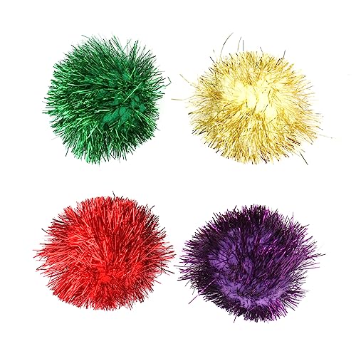 Sosoport 30stücke Glitzernde Elastische Spielbälle Für Katzen Und Kleine Tiere Interaktives Katzenspielzeug Zufälligen Farben Fördert Spiel Und Bewegung von Sosoport