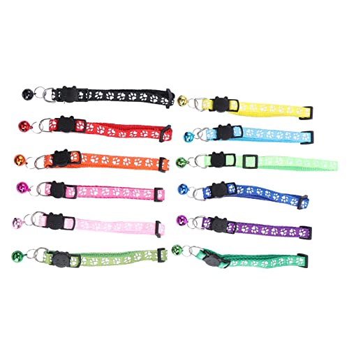 Sosoport 3er-Sets Katzenhalsband Modisches Haustier-Halsband Verstellbare Träger Sicheres Material Elegantes Design 12 Stück X 3 von Sosoport