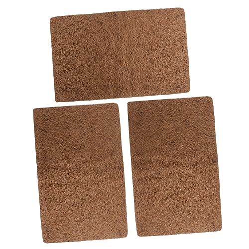 Sosoport 3 Stück Natürliche Kokosfasermatte Für Reptilien-Terrarium Mulch-Reptilien-einstreu von Sosoport