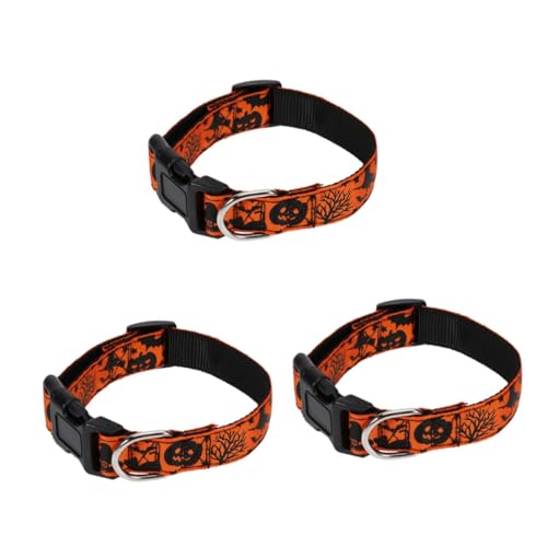 Sosoport 3St Halloween-Hundehalsband Halloween-Halsband für Hunde Halloween-Hundeleine Halloween Haustierhalsband Verstellbares Haustierhalsband Hüte Halloween-Halsband für Haustiere von Sosoport