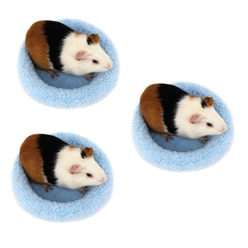 Sosoport 3St Hamster-Pad-Bett hamsterbett Hamster Bed Pet mat Pet Cushion Futter für Meerschweinchen Schlafdecke für Haustiere Hamster Pad Hamstermatte Winter warme Unterlage Hamsterhaus von Sosoport