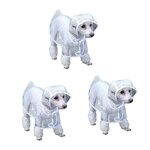 Sosoport 3st Haustier Hund Poncho Hundebett Mädchen-kätzchenhalsband Regenmantel Für Haustiere Welpen-Hoodie Wasser Haustier Hund Regenmantel Großer Hunderegenmantel Weiß Kleiner Hund VIP Sosoport 3st Haustier Hund Poncho Hundebett Mädchen-kätzchenhalsband Regenmantel Für Haustiere Welpen-Hoodie Wasser Haustier Hund Regenmantel Großer Hunderegenmantel Weiß Kleiner Hund VIP von Sosoport