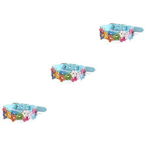 Sosoport 3St verstellbares Haustierhalsband - Blaue Haustierhalsband - PU Haustierhalsband einstellbar Halsband für Haustiere für Hunde Haustierhalsband Haustier Hund Seil Sosoport 3St verstellbares Haustierhalsband - Blaue Haustierhalsband - PU Haustierhalsband einstellbar Halsband für Haustiere für Hunde Haustierhalsband Haustier Hund Seil von Sosoport